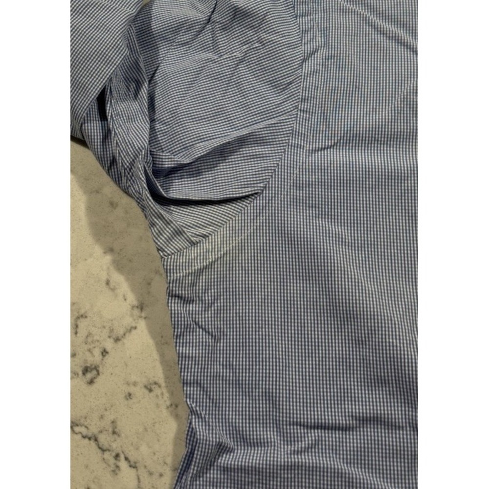 Ralph Lauren Shirt Mens Large Blue White Gingham Button Down Long Sleeve Preppy - Picture 5 of 10